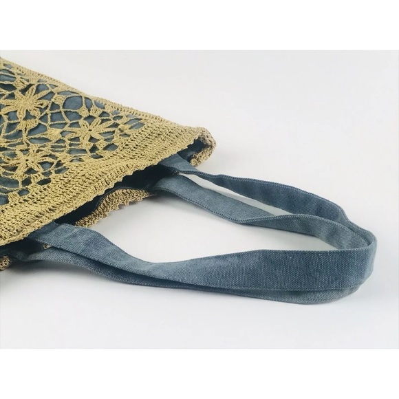 🅾️SOLD🅾️Newport News Bohemian Beach Bag Purse Cr - Picture 8 of 9